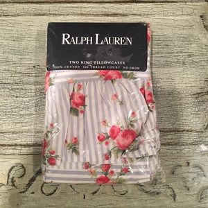 Ralph Lauren 2 King Pillowcases Emma Floral